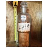 APOTHECARY JAR WITH GLASS LABEL ARNICA