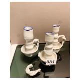 WILLIAMSBURG POTTERY BEN FRANKLIN CANDLE STICK