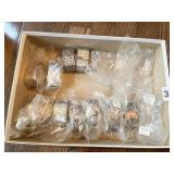 12 NAPKIN RINGS ETCHED DESIGN