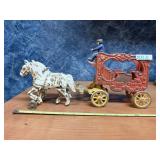 ANTIQUE KENTON CAST IRON OVERLAND CIRCUS WAGON