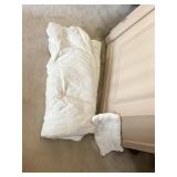 DOWN FILLED TWIN COMFORTER AND DOLL PILLOW