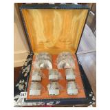 POZZANI DEMITASSE SET W/ 6 CUPS AND LINERS