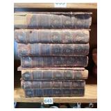 7 VOLUMES LEATHER BOUND THEOPHILE GAUTIER SOME