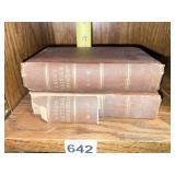 2 LEATHER BOUND BOOKS 1844 BY GEORGE DOBBS