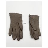 ITALY BROWN LEATHER GLOVES