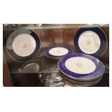 CHINA STERLING MADE IN USA 9 PLATES LIGHT USE