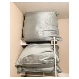 4 PIER 1 MATCHING OVERSIZED DOWN THROW PILLOWS