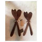 WOOD SPOONS AND PEAR