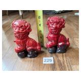 ROYAL DOULTON DOG OF FO PORCELAIN FIGURINE PAIR