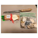 VINTAGE PARKIN & MARSHALL BREAD KNIFE, JUST DUCKY