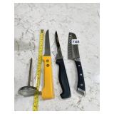 KITCHEN KNIVES, CALPHALON, LASER 5, DANSK, EKCO