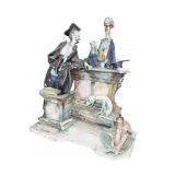 SIGNED TONI MONETTO LO SCICCIOLO 195O