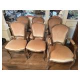 LOUIS XV STYLE VELVET UPHOLSTERY SEAT, BACK AND