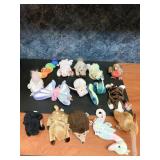 15 TY BEANIE BABIES MOST WITH TAGS