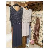 2 BEAUTIFUL GOWNS - MARISA SZ. 12 GOWN, ALEX SZ.