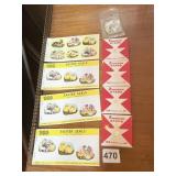 VINTAGE EASTER SEALS AND STAR