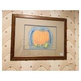 27X20.5 WOOD FRAME WITH MAT, CURRENTLY DISPLAYING