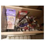 CONTENTS OF VANITY, ALL DRAWERS AND UNDER SINK