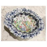DECORATIVE BIRD MOTIF DISPLAY BOWL, 14.5"L,