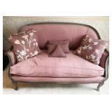 SETTE BURGUNDY W/ DOWN CUSHION 51" L X 32L X 21"