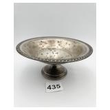 STERLING WEIGHTED COMPOTE W/ OPEN DESIGN