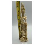 JAPANESE CARVED BONE STATUE PORTRAYING A MAN