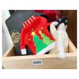 TERRA COTTA WINE HOLDER, CLOTH WINE BAGS, HOLIDAY