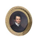 ARISTOCRATIC PORTRAIT 19TH CENTURY ORIGINAL OIL