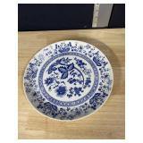 JAPANESE BLUE ONION PLATE 11"