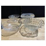 CAKE PLATES, LARGE SERVING BOWLS