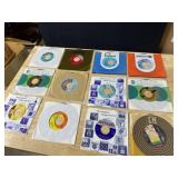 TWELVE 45 RECORDS AS PICTURED