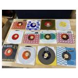 TWELVE 45 RECORDS AS PICTURED
