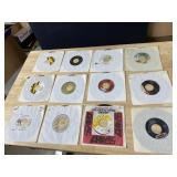 TWELVE 45 RECORDS AS PICTURED