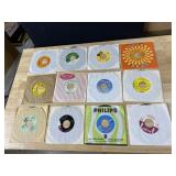 TWELVE 45 RECORDS AS PICTURED