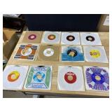 TWELVE 45 RECORDS AS PICTURED