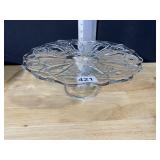 LE SMITH CRYSTAL PEDESTAL CAKE PLATE