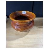 POTTERY SPITTOON GLAZED