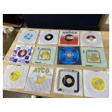 TWELVE 45 RECORDS AS PICTURED