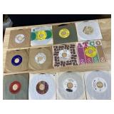 TWELVE 45 RECORDS AS PICTURED