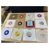 TWELVE 45 RECORDS AS PICTURED