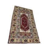 ANTIQUE HANDWOVEN TURKISH WOOL RUG 7FT BY 4FT