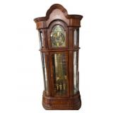 RIDGEWAY MAN OVER THE MOON CLOCK W/ DISPLAY CURIO