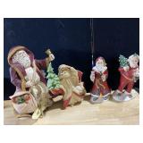 CERAMIC SANTAS