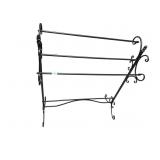 QUILT RACK BLACK METAL 31" X 33" H