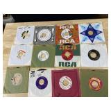 TWELVE 45 RECORDS AS PICTURED