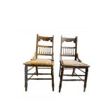 VINTAGE CHAIRS, HIP RAILS, CANE SEATS, TIMES 2