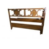 FULL SIZE WOOD OPEN DESIGN BED