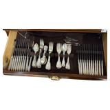 IMPRESSIVE STERLING FLATWARE SET 100.52OZT
