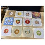 TWELVE 45 RECORDS AS PICTURED