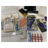 MISC OFFICE SUPPLIES, STAPLER, FILE TAGS, LABELS,